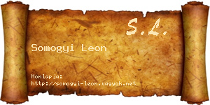 Somogyi Leon névjegykártya